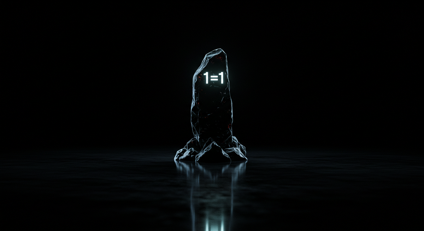 Games — a monolith crowned with the 1=1 sigil