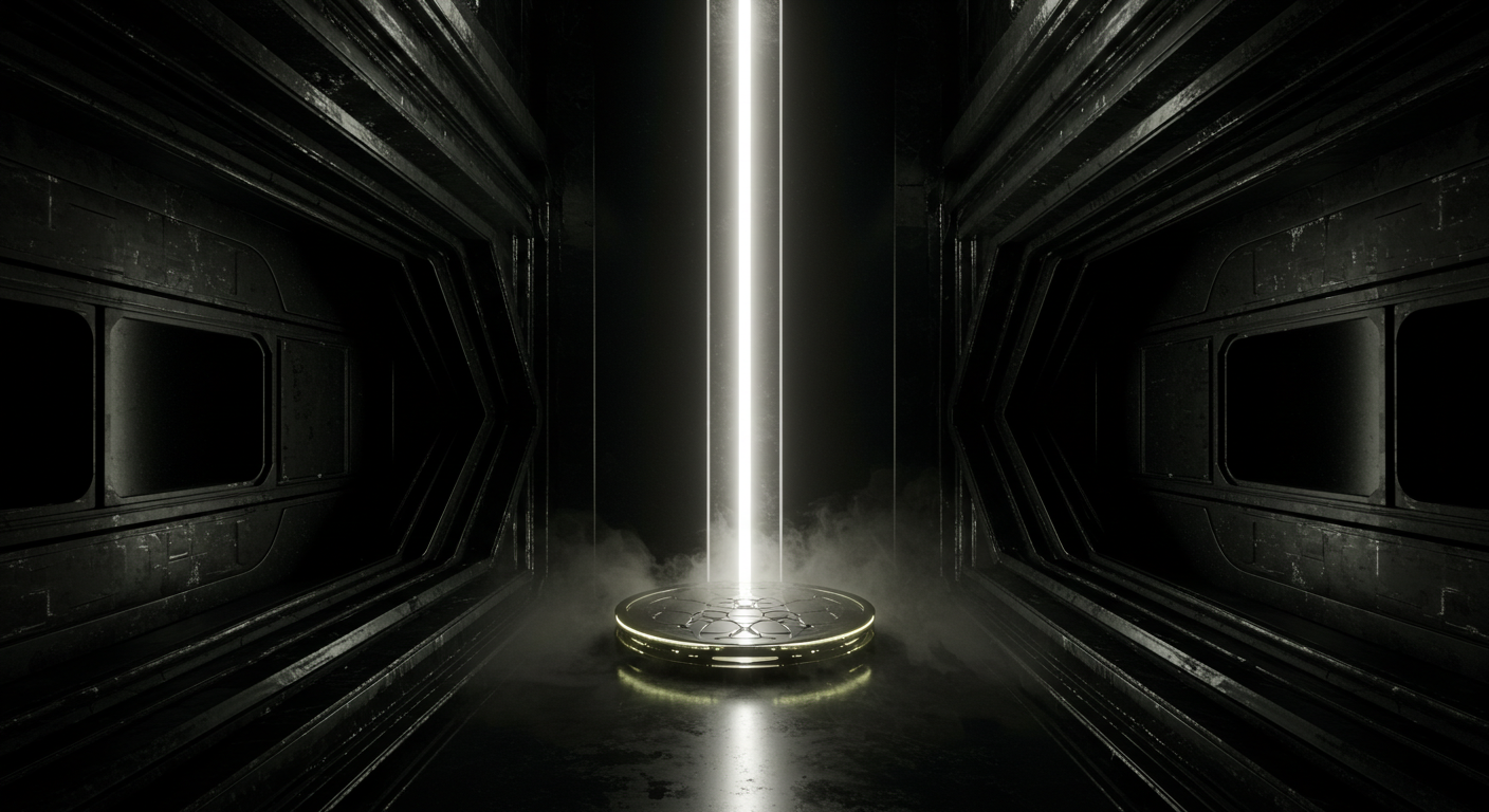 The Coherence Temple — one beam, perfect bilateral symmetry